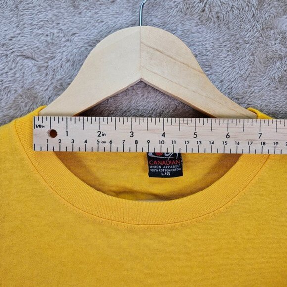 Professional Fire Fighters Mens T-Shirt Size L Yellow Short Sleeve - Picture 4 of 10
